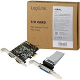 LOGILINK - PC0033 - PCI Express Kaart - 2-Seriële + 1-Parallel Poort