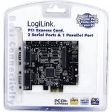 LOGILINK - PC0033 - PCI Express Kaart - 2-Seriële + 1-Parallel Poort