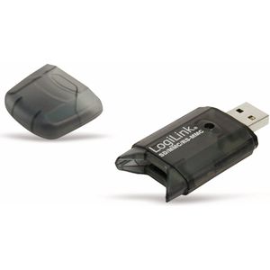 Logilink - 11318 CR0007 - Card Reader - Aluminium - USB2.0 - Voor SD en MMC