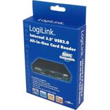 Logilink - CR0012 - Card Reader - 3.5'' - Zwart - All in 1