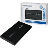 LogiLink - 2.5 SATA USB 2.0 HDD Enclosure - Aluminium - Voor Notebook-Harde Schijven