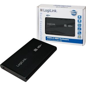 LogiLink 2.5  SATA USB 2.0 HDD Enclosure Stroomvoorziening via USB