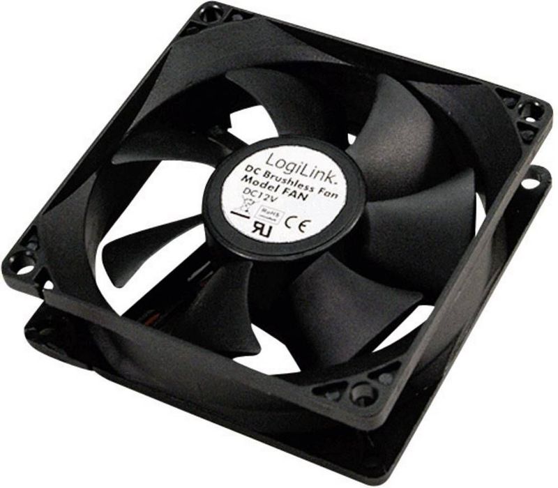 LogiLink - PC case cooler - Ventilator - 120 x 120 x 25 mm - 12 V