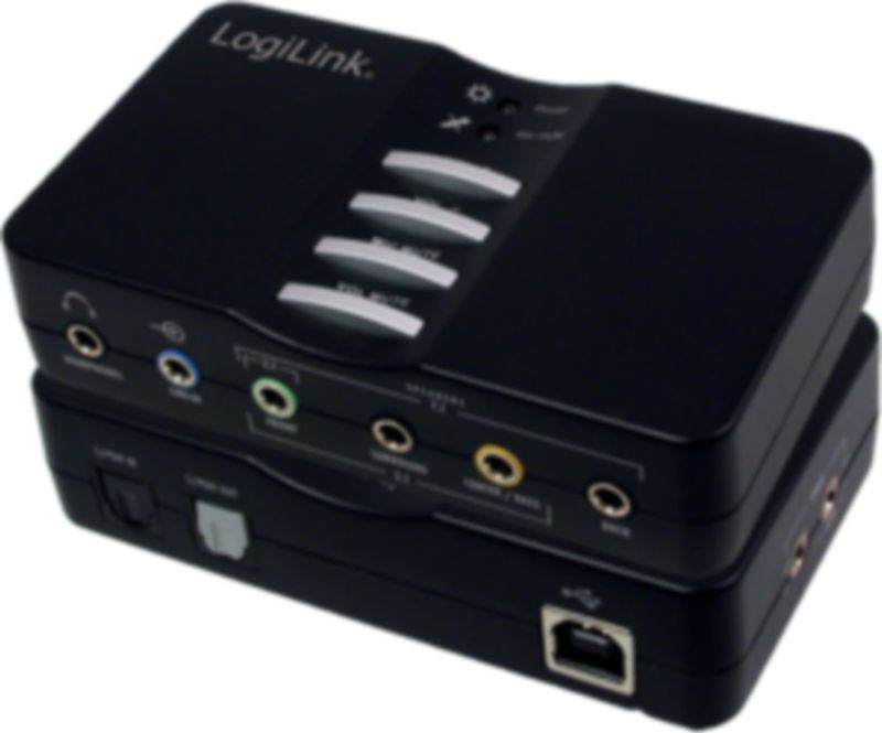 LogiLink - USB-Klankkast 7.1 - Geluidskaart - Zwart - USB 2.0