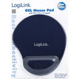 LogiLink - Mauspad mit Handgelenkpolsterkissen - Blau