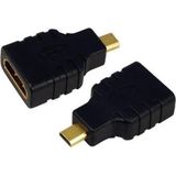 LogiLink AH0010 Kabeladapter/Verloopstukje HDMI To HDMI Micro