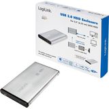 LogiLink UA0106A - Harddisk Behuizing - Zilver - USB 3.0 Super Speed