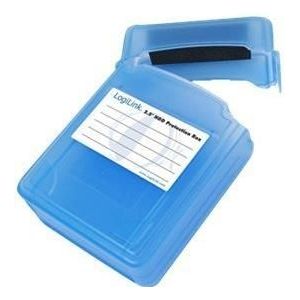 Afsluitbare Bescherm Box - Blauw - Voor 2x 2,5'' HDD/SSD