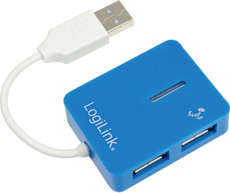 LogiLink USB Hub - 4 Poorten - Blauw