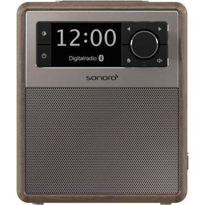 SONORO EASY V2 - Draagbare DAB+ Radio + Bluetooth - Walnoot