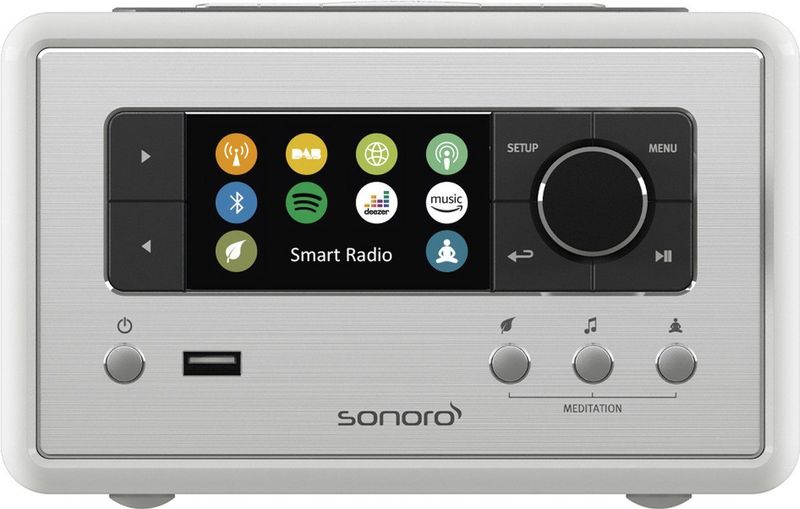 Sonoro - Relax - Internetradio - Wit - Bluetooth - FM/DAB
