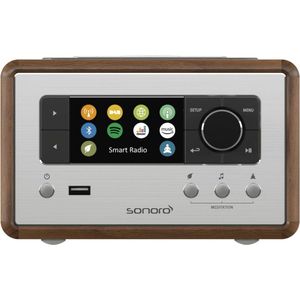 SONORO - RELAX - Internetradio - Walnoot - DAB+ - Bluetooth