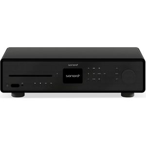 Sonoro - Maestro X - Smart Hi-Fi Receiver - Mat Zwart - Houten Behuizing