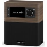 Sonoro - Stream - Radio - Zwart - Bruin - DAB+, Internet Radio, Bluetooth, WiFi