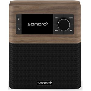 Sonoro - Stream - Radio - Zwart - Bruin - DAB+, Internet Radio, Bluetooth, WiFi