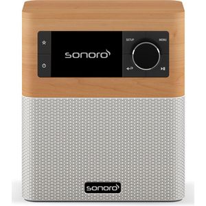 Sonoro - Stream - Radio - Bruin - Wit - Spatwaterdichte Behuizing