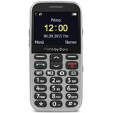 Primo 366 by Doro mobiele telefoon met grote toetsen met tafellaadstation zilver