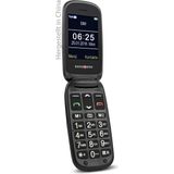 swisstone BBM 625 GSM-mobiele telefoon met groot verlicht 6 cm (2,4 inch) kleurendisplay en extra buitendisplay (camera/bluetooth/noodoproeptoets/micro-SD)