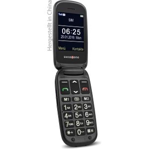 swisstone BBM 625 GSM met groot 2,4 inch kleurendisplay en extra buitendisplay (camera/Bluetooth/noodknop/microSD) zilver/zwart