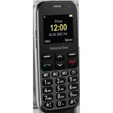 Primo 218 by Doro Mobiele telefoon met groot kleurendisplay, valsensor, noodoproepknop, zaklamp, locatie, tafellaadstation, grafiet