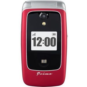 Doro - Primo 418 - Mobiele Telefoon - Rood - Duurzaam Plastic