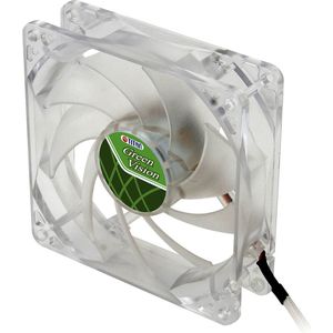 Titan - Green Vision - Ventilator - Zwart - 92 x 92 x 25 mm - Z-Axis Lager