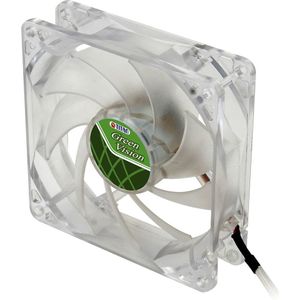 Titan Green Vision ventilator (case fan) voor in de PC met Z-Axis lager en super stil - 92 x 92 x 25 mm