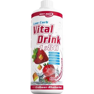 Best Body Nutrition Low Carb Vital Drink - 1000 ml - Strawberry