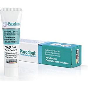 Beovita Parodont tandvleesverzorgingsgel, verzorgt het tandvlees, bij tandvleesproblemen (parodontische en tandvleesontstekingen), dermatologisch getest, vegetarisch/veganistisch.