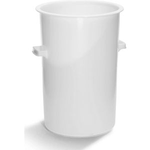 Ronde bak van HDPE, voedselveilig, inhoud 110 l, hoogte x buiten-Ø boven 730 x 515 mm, zonder deksel