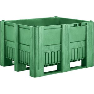 Palletbox, inhoud 610 l, groen, vanaf 10 stuks
