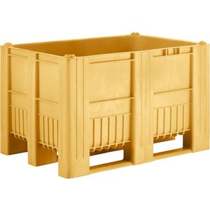 Palletbox, inhoud 470 l, geel