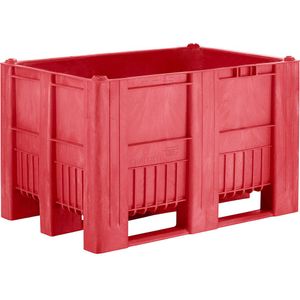 Palletbox, inhoud 470 l, rood, vanaf 10 stuks