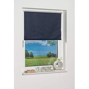 K-Home Klemmfix Mini verduisterend rolgordijn, stof, blauw, 60 x 150 cm