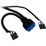 Inter-Tech - CI-01 - Multicardreader - Zwart - USB 2.0 en 3.2 Gen 1