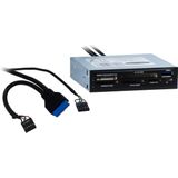Inter-Tech - CI-01 - Multicardreader - Zwart - USB 2.0 en 3.2 Gen 1