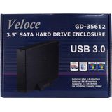 Inter-tech Gd-35612 Externe Harde Schijf - Aluminium - USB 3.0 - 1TB