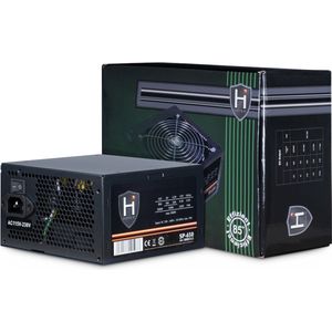 Inter-Tech HiPower SP-650 Voeding - 650 Watt - 120 mm - ATX 2.4 - 80 Plus