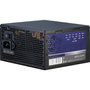 Intertech - Argus - PC-voedingseenheid - Zwart - 520W