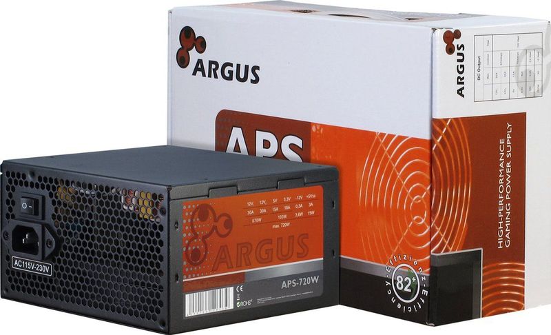 Inter-Tech Argus APS power supply unit 720 W 20+4 pin ATX ATX Zwart