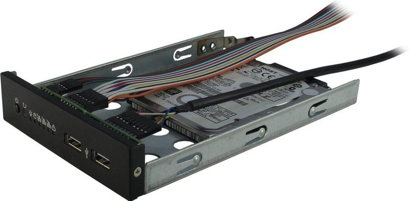 Intertech - IPC 2U-20240 - Serverbehuizing - Zwart - Staal