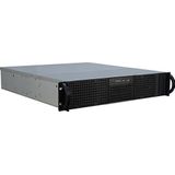 Intertech - IPC 2U-20248 - Server Behuizing - Zwart - Staal - Voor Maximaal 8 Harde Schijven