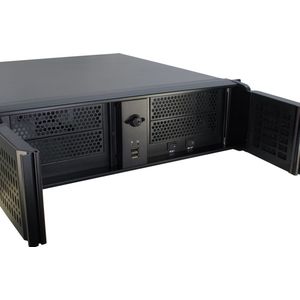 Intertech - 3098-S - PC-Behuizing - Zwart - Staal - Voor ATX, Mini-ITX, mATX