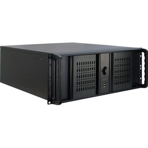 INTER-TECH IPC 4098-S geïntegreerd luchtfilter in een 19 inch 48,26 cm 6x 5,25 ext. 5x 3,5 int. 0x 3,5 ext. o. PSU