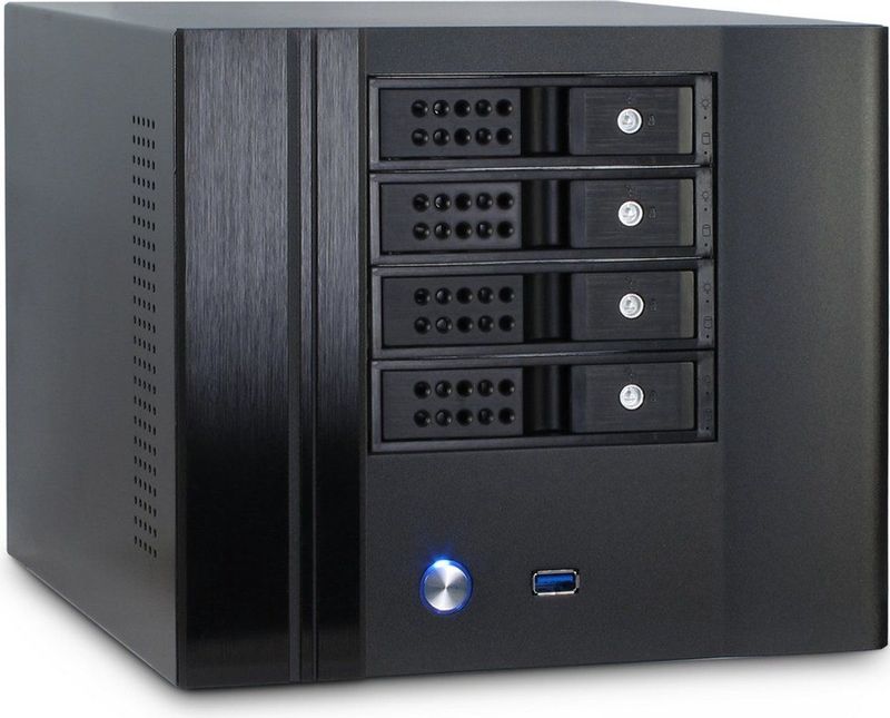 Intertech - IPC SC-4005 - PC-behuizing - Zwart - Mini-ITX