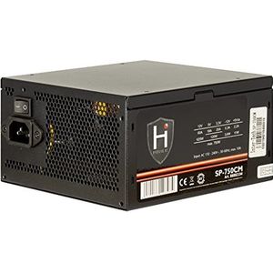 Inter-Tech HiPower SP-750CM Voeding - 750 Watt - 140 mm - ATX 2.3 - 80 Plus Niet gecertificeerd
