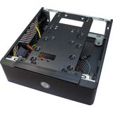 Intertech - ITX-601 - PC-behuizing - Zwart - Materiaal: Staal