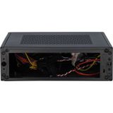 Intertech - ITX-601 - PC-behuizing - Zwart - Materiaal: Staal