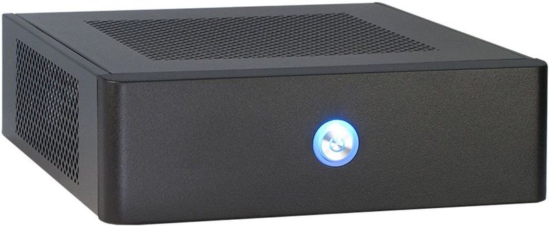 Intertech - ITX-601 - PC-behuizing - Zwart - Materiaal: Staal