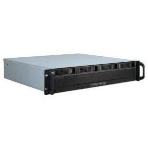 Inter-Tech IPC 2U-2404S - Case - Server (Rack) - Zwart